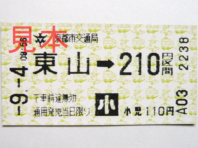 東山駅210円区間(小)